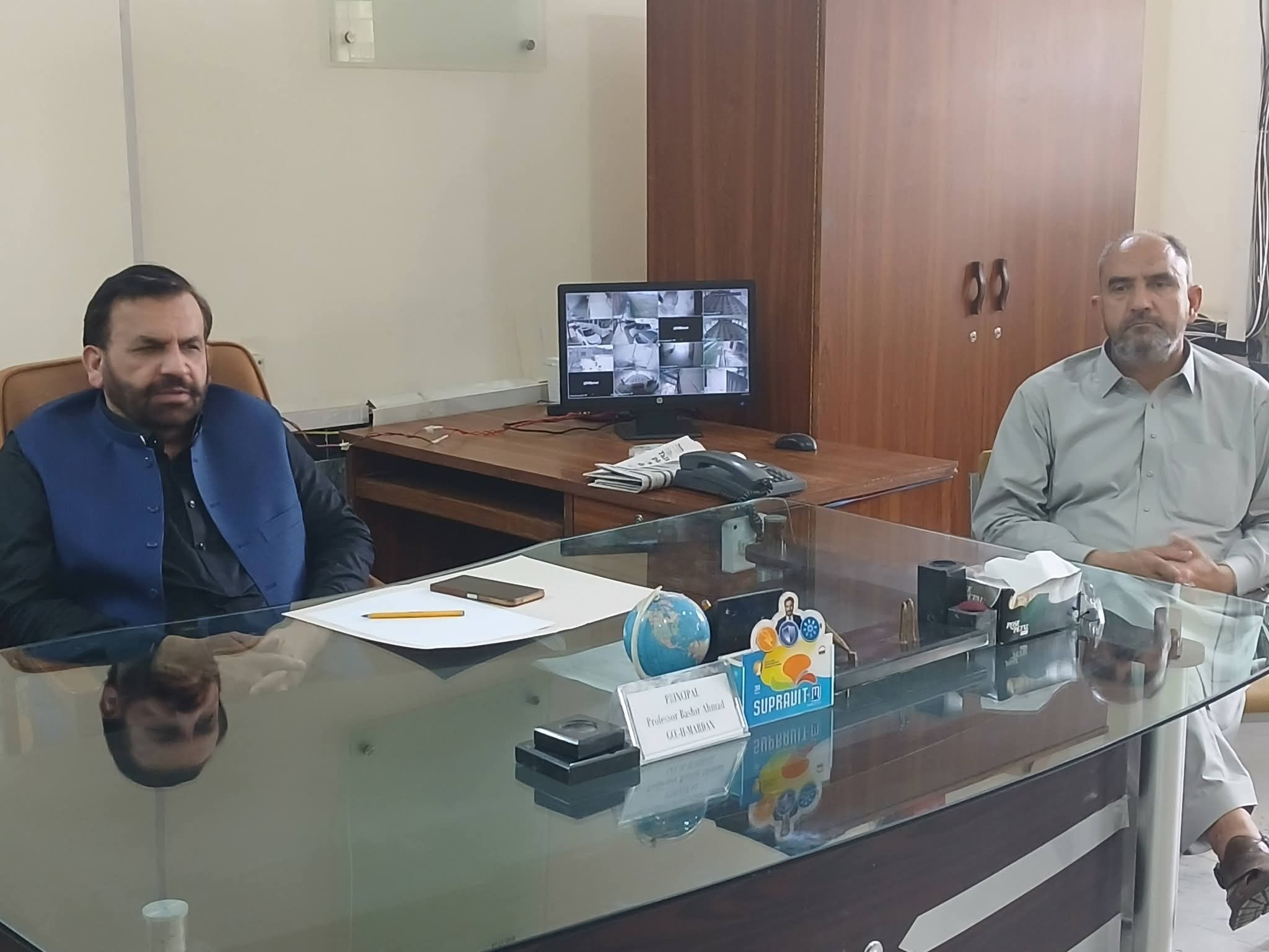 DG CE&MS Prof. Umar Ali Khan Inspects GCC-II Mardan, Plants Sapling, and Meets Faculty